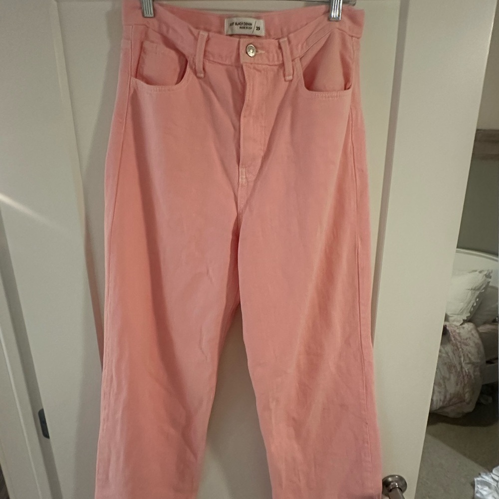 pink boyfriend jeans